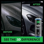 3D SiO2 Ceramic Wash & Wax Soap - 1 Gallon - pH Neutral Car Shampoo with Hydrophobic Protection & Deep Gloss | SiO2 Coating | Scratch-Free Detailing