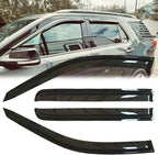 4pcs Original Shatterproof Rainproof Side Window Wind Deflectors for Explorer 11-19,Tape-on Rain Guards Sets,Nice Looking Window Visors for Cars,Vent Deflector for 2011-2019 Ford Explorer 94293