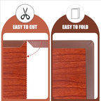 Slimline Cabinet Door Edge Protector, 3/4" Self Adhesive Peel and Stick Rubber Edge Guards, Flexible U Shaped Strips for Kitchen & Garbage Drawer Fronts, Edge Trims for Desks and Shelfves, Brown, 10Ft