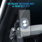 Magnetic Car Cell Phone Holder for Ford Bronco 2021-2026 Accessories, Bronco 2/4 Door Phone Mount for 4-7 Inch Phones, A-Pillar Mobile Stand with 2 Options iPhone Mag Safe & Clip-in