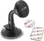 Car Phone Mount Magnetic-Dashboard Mounted Car Phone Holder-Universal Smartphone Compatibility with Strong Magnetic Technology (Black), Portable Electronic Device Mount