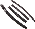WD2-356RM Dark Smoke 4 Pcs Set Window Visor (Outside Mount) Deflector Rain Guard Compatible with 2007-2012 Nissan Sentra Sedan