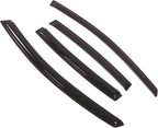 WD2-356RM Dark Smoke 4 Pcs Set Window Visor (Outside Mount) Deflector Rain Guard Compatible with 2007-2012 Nissan Sentra Sedan