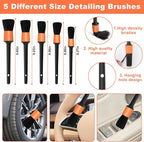 Windshield Cleaner Tool, 15Pcs Car Interior Cleaning Kit, Detailing Kit Cleaner, Detailing Brush, Cleaning Gel, Inside Cleaning Supplies Accessories for Trucks, SUVs, RVs Window