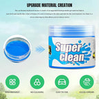 Car Cleaning Gel Clean Putty, Reusable Car Interior Cleaner Slime, Auto Detail Cleaning Soft Rubber Supplies, Universal Multi-Functional Cleaning Tool Accessories for Men Women (Blue)