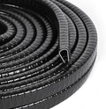 Universal Car Door Guards 66Ft(20M), Rubber U Shape Edge Trim Protection Strip, Black No-Glue Design Fits Most Vehicles