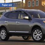 Window Visors Rain Guards for 2009 2010 2011 2012 2013 Nissan Rogue, Out-Channel Window Vent Wind Deflectors Visors Shades for 2014 2015 Rogue Select