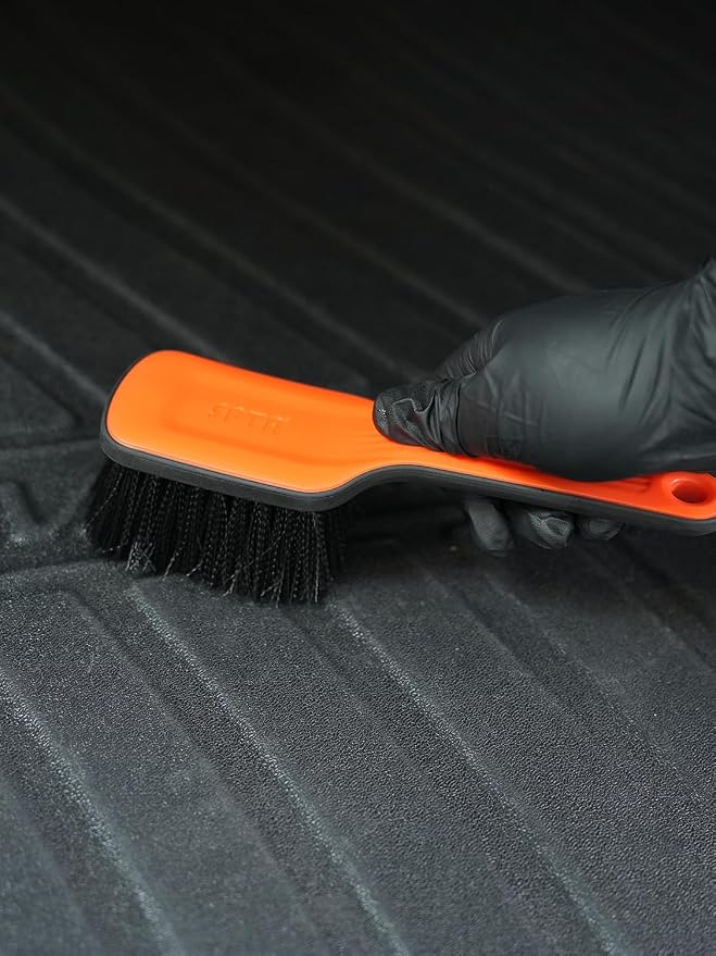 Tire Brush, Carpet Cleaning Brush, 2Pcs Wheel Brush, Carpet Cleaning Brush,Stiff Synthetic Bristles, Ergonomic Design Handle, Scrub Brush for Floor Mats,Car Wheel Hub Cleaning,Car Interior, Home