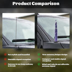 Famobay Stubby Bullet Antenna Car Truck Antenna Chevy Silverado & GMC Sierra Trucks Heavy Duty Pickup Trucks Accessories（5.5inch Iridescent Color）