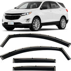 in-Channel Incredibly Durable Rain Guards for Chevrolet Chevy Equinox 2018-2024, Vent Window Visors, Car Accessories, Vent Deflector, Original Window Deflectors, 4 pcs - 618258