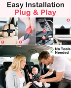 Dual Baby Car Camera for 2-Kids: 6.9'' HD Split Screen with Auto Brightness 1080P Backseat Camera for Twins Infrared Night Vision - 360° Adjustable USB Easy Setup Ideal for SUVs Minivans