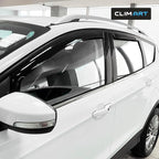 in-Channel Incredibly Durable Rain Guards for Ford Escape 2013-2019, Original Window Deflectors, Vent Deflector, Vent Window Visors, Dark Smoke Car Accessories, 4 pcs - 613289