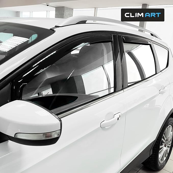 in-Channel Incredibly Durable Rain Guards for Ford Escape 2013-2019, Original Window Deflectors, Vent Window Visors, Vent Deflector, 4 pcs. - 613534