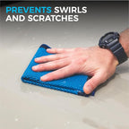 Ultra Clay Towel - Clay Bar Results in Minutes, Smooth Paint Fast, Enhance Gloss & Wax Bond (12"x12")