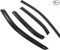Outside Mount Window Vent Visors Rain Guards Compatible with Toyota Camry 2007-2011 | Side Window Wind Deflectors Rain Shields | Smoke Tinted, 4 Pcs Set, DGWV-418-2