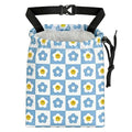 Checkered Smiling Daisy Car Trash Bag - Waterproof Car Trash Bag Hanging Leakproof Car Garbage Bag - Washable Reusable Trash Bag For Car Interior Hanging Organizer Storage Vehicle Travelling Camping