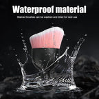 Car Detailing Brush, Curved Soft Bristles Auto Removal Dust Collectors, Universal Vehicle Dashboard, Air Conditioner Vents etc Interior Cleaning Tool Accessory (Pink/White)