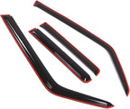 WD2-267i Dark Smoke 4 Pcs Set Window Visor (in-Channel) Deflector Rain Guard Compatible with 2006-2010 Jeep Commander