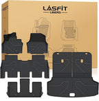 Floor Mats & Cargo Mats for KIA EV9 2026 2025 2024 (Only for 6-Seats,Not Fit Relaxation Chairs & 7-Seats),All Weather TPE Custom Fit Kia EV9 2024-2026 Full Set Car Accessories Floor Liners
