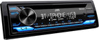 KD-SR87BT Single DIN Car Stereo with CD Player & Bluetooth, 200W Digital Stereo Receiver, Dual Phone Connection, 13-Band EQ, AM/FM Radio, 1.5A USB & AUX, High Contrast LCD, Spotify Control