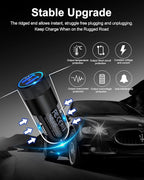 Car Charger [2Pack/3.4a] Fast Charge Dual Port USB Cargador Lighter Adapter | for iPhone 17e 15 14 13 12 11 Pro Max X XR XS 17 Plus 16, iPad, Samsung Galaxy S23 S22 S21 S25 Plus S7 j7 S10e S9 Note 8 12v