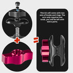 Tackform Link Vent Mount Universal Phone Holder - Compatible with 2021-2025 Ford F150 & Raptor, 2023-2025 Ford Super Duty | Aluminum | Zero Slip, Anti-Scratch | 2" Arm | Pink