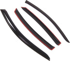 Outside Mount Window Vent Visors Rain Guards Compatible with Infiniti FX35 FX50 QX70 2009-2017 | Side Window Wind Deflectors Rain Shields | Smoke Tinted, 4 Pcs Set, DGWV-520