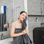 Quick Dry Microfiber Bath Towel Set of 2-30x60 Inches Large Absorbent Camping Towel for Gym, Yoga, Swimming, Beach - Fast Drying & Lightweight with Loop, 7X Water Absorption, No Fading & No Lint