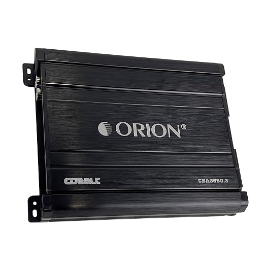 ORION CBA2500.2 Cobalt High Efficiency 2-Channel Class A/B Amp, 2500W | 2500W Max, 350W RMS, 2-Channel, Class A/B, 2/4 Ohm Stable, MOSFET Power