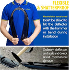 Goodyear Shatterproof in-Channel Window Deflectors for Honda Pilot 2016-2022/Honda Passport 2019-2025, Rain Guards, Window Visors for Cars, Vent Deflector, Car Accessories, 4 pcs - GY008168