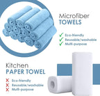 Microfiber Cleaning Cloths (Value Pack of 36) - Size 16 x 16 Inches, Highly Absorbent Cleaning Rags, Lint Free, Reusable and Washable, Microfiber Towels for Cars