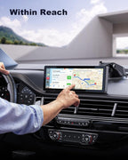 Suction Cup Car CarPlay Screen Mount, Suitable for in-Car Monitors and CarPlay Screens, Tool-Free Installation, Dashboard & Windshield Use, 360° Rotation for Easy Angle Adjustment