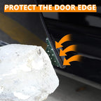 Car Edge Guards 4pcs Rhinestone Anti-Scratch Sticker Corner Bumper (Green)