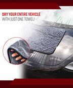 Adam's Polishes Towel Jumbo Plush Drying Towel 33 x 29 inches 1500 GSM - Absorbent Microfiber (2 Pack), White