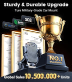 2026 Ultimate Sturdy Car Phone Holder [Upgraded 95+LBS Strongest Suction] Universal Long Arm Cellphone Mount for Car Dashboard Windshield Vent Truck Boat for iPhone 17 16 Pro Max & Android