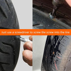 Tire Repair Kit with Tire Plugs Screw Type, Tire Glue,Tire Plug Kit,Heavy-Duty Burst-Proof tire Puncture Repair Set, Quick Patch, Suitable for Car, Truck, Motorcycle, SUV, ATV, Tractor