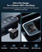 Wireless CarPlay Adapter 2 in 1 2026 Upgraded for Factory Wired CarPlay, Car Play/Android Auto, Auto-Reconnect Wired to Wireless Dongle No-Lag, Plug-and-Play, 5GHz WiFi, Bluetooth 5.3 USB-A & USB-C