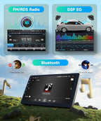 8 Core 6G+128G Android 15 Car Stereo for Toyota Corolla 2009-2013, AI Noise Reduction, Wireless Carplay Android Auto 9 Inch IPS GPS 5G-WiFi DSP FM RDS, Bluetooth 5.0 SWC HD Backup Camera
