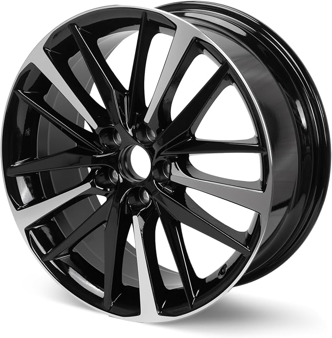 New 19x8" 19 Inch Aluminum Alloy Wheel Rim for Toyota Camry 2018-2022, OEM Design, Alloy Replacement Wheel, Super Duty Car Rims Replacement | Direct Fit - OE Stock Specs, Gloss Black