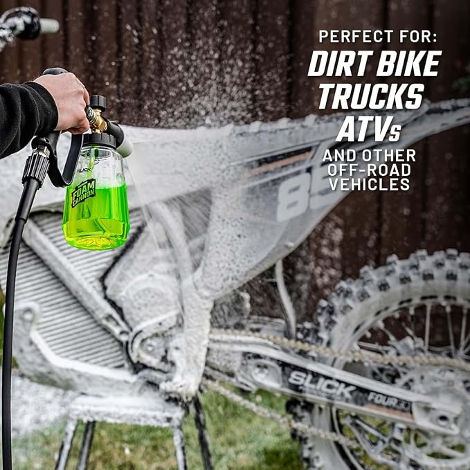 Total Off-Road Wash Super Concentrate – Thick Foaming Car Wash Soap with Hybrid-Ceramic Formula for Dirt Bikes ATV UTV Trucks Jeeps and More – Foam Cannon Ready – 32 oz