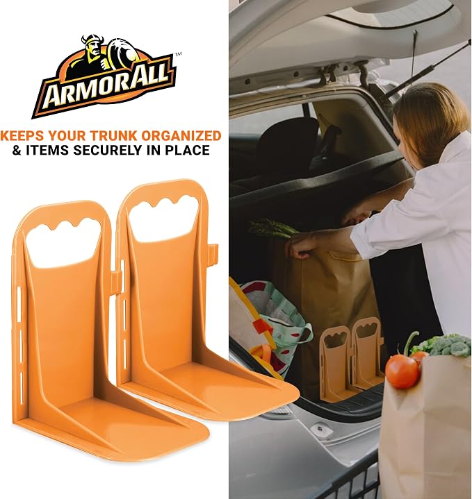 Trunk Cargo Blocks, Cargo Dividers, Trunk Dividers, Hook & Loop Trunk Organizer Blocks to Hold Cargo in Place, Cargo Containment System for Cars, Trucks, SUVs, Vans, 2 Pieces