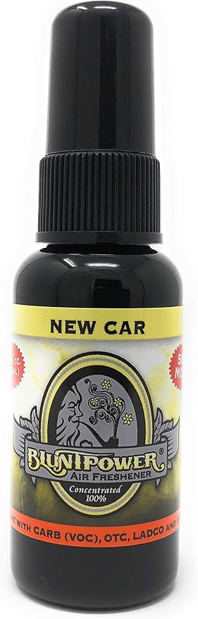 Air Freshener Spray, Oil Based Concentrated Air Freshener and Oil Diffuser, Air Freshener Spray for Car, Room, Bathroom, Odor Eliminator and Room Deodorizer, New Car, 1.5 oz