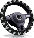 Skull Hand Steering Wheel Cover 15 Inch Universal Neoprene Steering Cover | Skeleton Car Accessories Decor Non-Slip Fit Auto SUV Truck, Skull Gifts for Women Men Birthdays Festivals