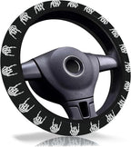 Skull Hand Steering Wheel Cover 15 Inch Universal Neoprene Steering Cover | Skeleton Car Accessories Decor Non-Slip Fit Auto SUV Truck, Skull Gifts for Women Men Birthdays Festivals