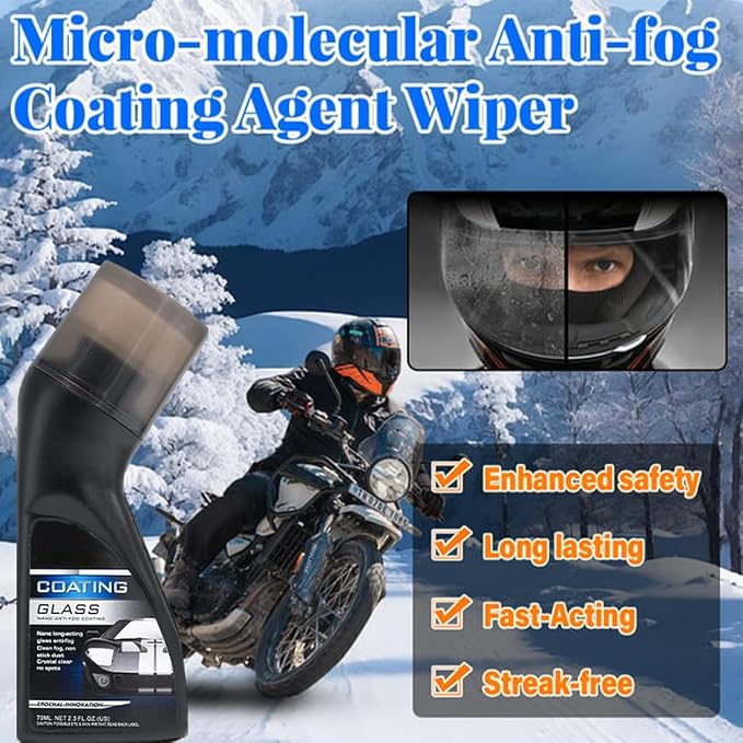 Micro-molecular Anti-fog Coating Agent Wiper, Magic Gem Coating Glass, Magic Gem Anti-Fog Coating, Car Anti-Fog Agent with Applicator, Anti Fog for Car Windshield,Windows,Mirrors,Glasses (5Pcs)