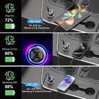 Car Charger Adapter 5 Pack, 65W Multi Port 12V USB C & USB A Car Charger PD+QC 3.0 Fast Charging Cigarette Lighter USB Adapter Plug for iPhone 16 15 14 13 Pro Max iPad Samsung Android(Black)
