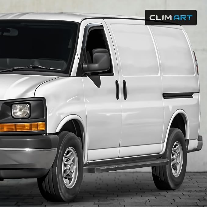 in-Channel Incredibly Durable Rain Guards for GMC Savana 2500/3500 1996-2026, Original Window Deflectors, Vent Window Visors, Vent Deflector, 2 pcs. - 696209