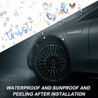 4PCS Trust in God Rearview Mirror Decals, Automotive Vinyl Rear View Mirror Decorative Stickers, Waterproof Trust in God Stickers for Car Truck Laptop, Car Accessories (Colorful)