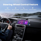 9.26" Wireless Portable Car Play Screen for CarPlay & Android Auto, OTA Updates, Backup Camera, Mirror Link, 5.0 Bluetooth, Voice Control, GPS Navigation, FM (Gray)
