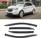 Window Rain Guards for 2018-2024 Chevrolet (Chevy) Equinox, Window Visor Guard Vent Wind Shade Deflector Rain Shield Protector Sun Visor for 18-24 Equinox,Tape-on/Outside-Mount, 4 Pieces